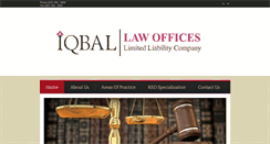 Desktop Screenshot of iqballaw.com